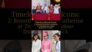 Timeless Royal Icons 2 Beautiful Princess Catherine at Trooping the Colour from 2011 to 2024 [upl. by Cinomod]