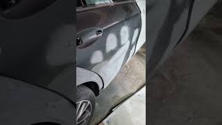 Mercedes E Class 2020 side damage repair  part 2 [upl. by Ahsirtal]