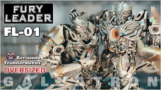 Fury Leader FL01 Galvatron KO Oversized UT R04 Nero Masterpiece Transformers AOE [upl. by Mott735]