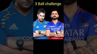 sachin tendulkar vs virat kohli 3 Ball challenge shorts [upl. by Josias]