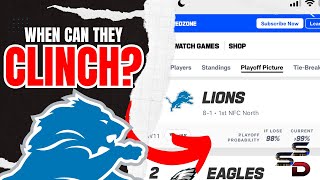 When Can The Detroit Lions CLINCH A PLAYOFF BERTH [upl. by Enelyw]