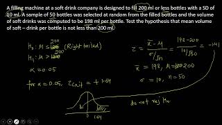 hypothesis testing z test [upl. by Naujal]