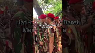 DANJEN KOPASSUS 🔥 KOMANDO DI HUT TNI tentaraindonesia kopassus shorts [upl. by Kalman860]