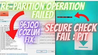 Secure check fail Pit hatası fix Odin repartition operation failed Çözüm hatası [upl. by Nesaj]