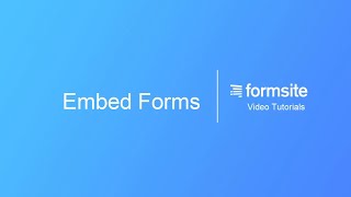 Embed your online form on another site [upl. by Rennie]