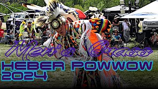 Mens Grass Song 2  Sun Heber Powwow 2024 [upl. by Nivahb]