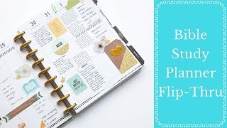 HAPPY PLANNER Bible Study Planner Update  FlipThru  Bible Journaling [upl. by Binnie]