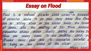 how to write essay on flood  write essay on flood  simple easy short essay on flood  best essay [upl. by Atsyrhc]