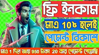 ফ্রি ইনকাম সাইট 2024  free income site 2024  game khele taka income bkash  950 টাকা ফ্রি [upl. by Zeus]