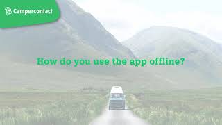 How do I use the app offline  Campercontact app [upl. by Muirhead]