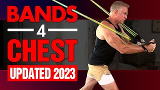 Updated 2023  4 BEST Resistance Band Exercises For Chest Do These [upl. by Ariat230]