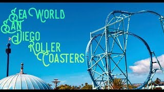 SeaWorld San Diego Roller Coasters [upl. by Blackington]