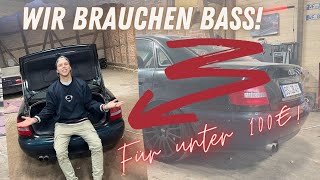 Mega LOWBUDGET Kofferraumausbau für unseren Audi A4B5 [upl. by Viridis]