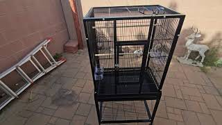 VEVOR 54 Inch Standing Large Bird Cage [upl. by Greabe534]