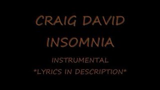 Insomnia lyrics craig david [upl. by Asial]