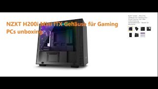 NZXT H200i Mini ITX Gehäuse für Gaming PCs unboxing [upl. by Georgy]