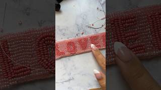 beaded purse strap tutorial 🩷 [upl. by Ettesoj63]