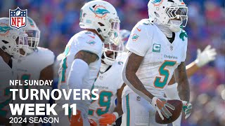 Every Turnover From Sunday  NFL 2024 Season Week 11 [upl. by Aleacim]