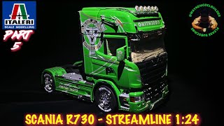 ITALERI SCANIA R730 STREAMLINE 124  PART 5 [upl. by Terb]