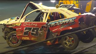 Banger Racing 1600cc World Final  Foxhall Ipswich 2022 [upl. by Yrovi806]