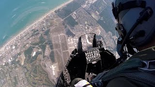 Watch Over the Shoulder F16 Demonstration Flight at the Myrtle Beach Airshow [upl. by Ellenid]