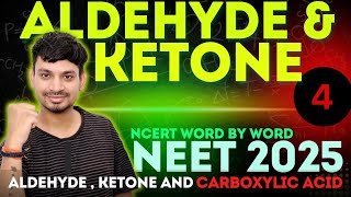 ALDEHYDE  KETONE AND CARBOXYLIC ACID L4  NCERT ORIENTED  NEET 2025 [upl. by Bilow]