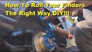 How to roll fender and wheel arches DIY and with the equipment you need fender roller and rolling [upl. by Ttimme]