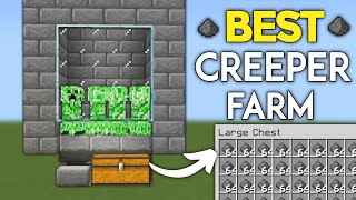 BEST 120 CREEPER FARM For Minecraft Bedrock WindowsConsoleMobile [upl. by Rothberg417]