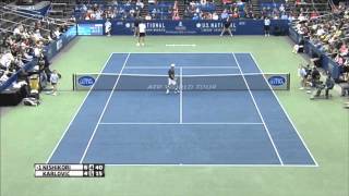 Memphis 2014 Final Highlights Nishikori Karlovic [upl. by Ojeillib]