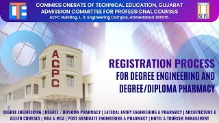 ACPC BE  BTech and Degree  Diploma Pharmacy 202425 Online Admission Registration Process Steps [upl. by Edveh]