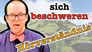 Beschwerden in verschiedenen Situationen  B1 German Listening Comprehension [upl. by Arikehs]