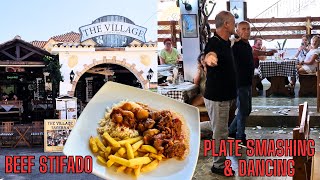 I went to a VILLAGE TAVERNA to try a BEEF STIFADO and they ended up DANCING and SMASHING PLATES [upl. by Ait]