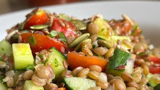 INSALATA DI LENTICCHIE nutriente e speziata🌱 [upl. by Anwadal327]