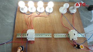 Wiring Test of Lighting Contactor to Show How it Works [upl. by Bathulda505]