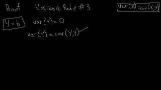 Proof Variance Rule 3  Dougherty Review Chapter  Econometrics [upl. by Ponton]