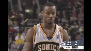 Rashard Lewis  Rockets at Sonics  31803 [upl. by Nerat]