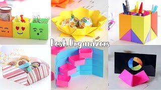 6 Creative Desk Organizer  Back to school  Ventunoart [upl. by Ahsercul368]