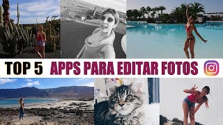 TOP 5 Mejores aplicaciones para editar fotos en Instagram gratis [upl. by Ahsiemaj]