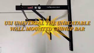 Wall mounted Chinup bar installation chin up bargym at home [upl. by Cicero]