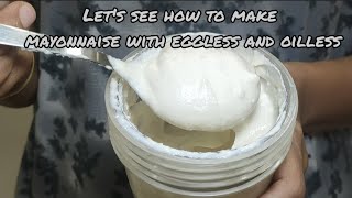 How to make Mayonnaise with eggless and oilless [upl. by Klatt]