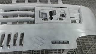 New Bumper paint carpaints white colour autopaintshop automobile [upl. by Reidar504]