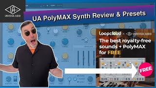 FREE PolyMAX Synth wLoopcloud  Review  Presets Demo [upl. by Dixil252]