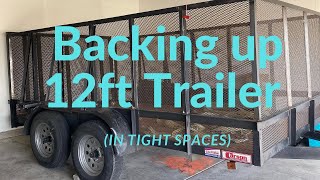 Reversing trailer in tight spots [upl. by Aliber]