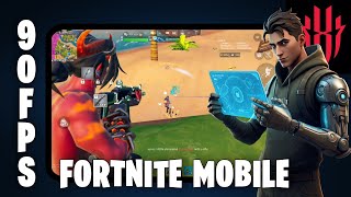 Fortnite Mobile on THE BEST GAMING DEVICE  Red Magic Nova Tablet  90 FPS Gameplay [upl. by Hairahcaz]