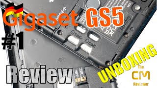 Gigaset GS5 Unboxing Der Nachfolger des GS4 Smartphone MADE IN GERMANY 1 Deutsch eng hints [upl. by Reamy]