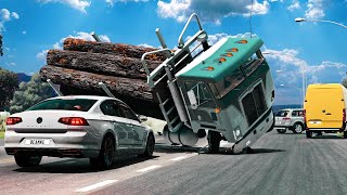 BeamNG Drive  Realistic Car Crashes  Crossroad Accidents 7 [upl. by Aiderfla]