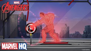 Captain America VERSUS Red Hulk  Testing out Powers in the lab [upl. by Eirahs111]