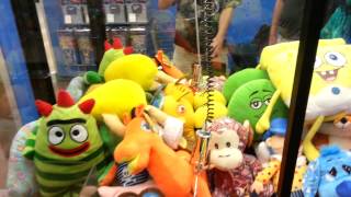 GUMBY amp POKEY DAY  Claw Machine Winning Skill Crane Game FREEZE JUNE 2014 [upl. by Cooperman760]