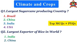 Crops of India  Climate and Crops for JKP Constable and all Competitive Exams  TheAspirants01 [upl. by Feldstein]