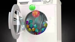 3D raffle in a BOSCH washing machine for ELON AS3D short by WIZZCOM 3D [upl. by Madden]